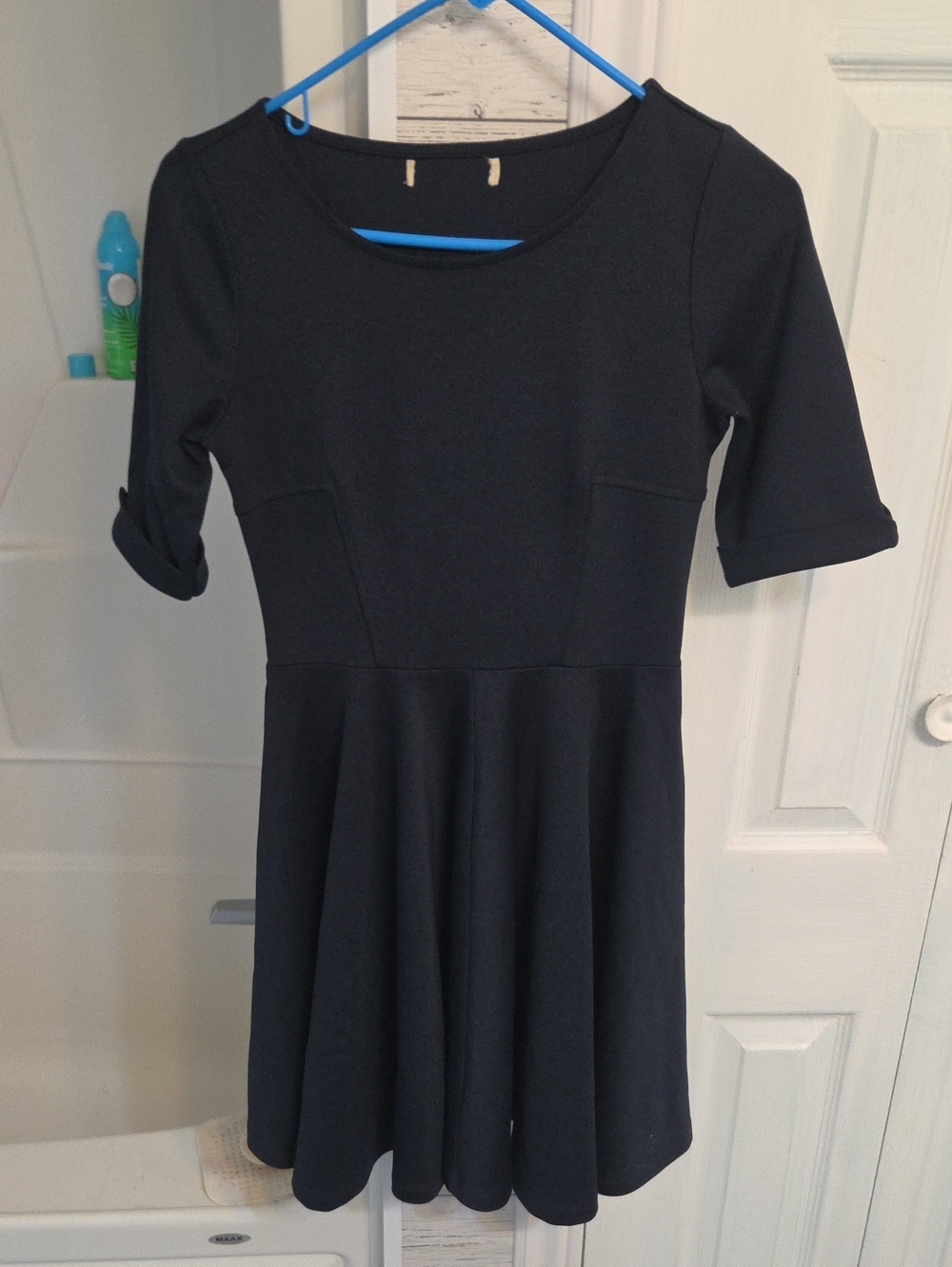 ●2 FOR $50● Classic Black Fit-and-Flare Dress